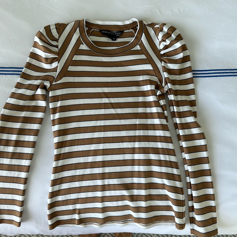 Veronica Beard striped long-sleeve; size XS